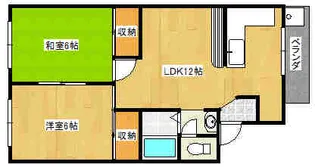 マンションスカイピア【1階】の間取り