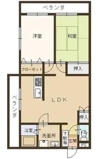 芦田マンション【4階】の間取り