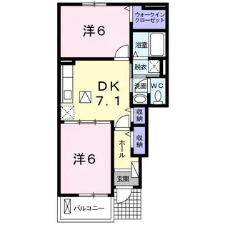 プレシャス【1階】の間取り