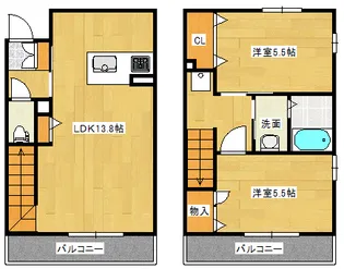 シャーメゾンK【1階】の間取り