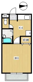 メゾンフルーレ【2階】の間取り