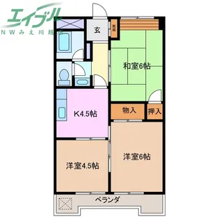 水谷マンション【2階】の間取り