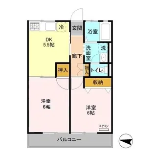 シティハイム セルティア【1階】の間取り