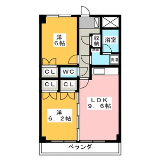 サンコートヒロ【1階】の間取り