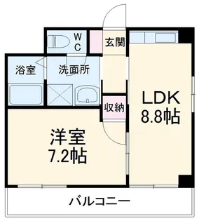 パストラル野毛マリヤ【9階】の間取り