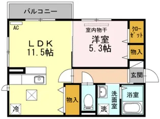 WIT CUBE B棟【2階】の間取り