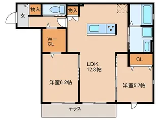 Casa Mirabel【1階】の間取り