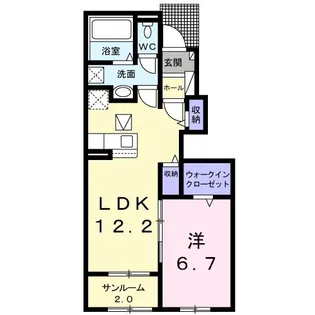 プラシード N I【1階】の間取り