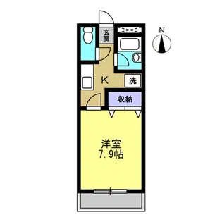 ウエストリバー【2階】の間取り