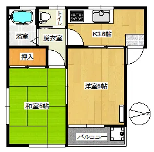 プリメーラ菅谷【1階】の間取り