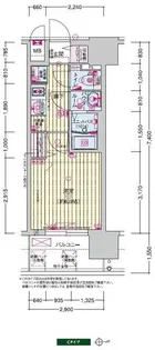 プレサンス深江橋ラヴィゲート【5階】の間取り