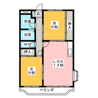 グランドール華【4階】の間取り
