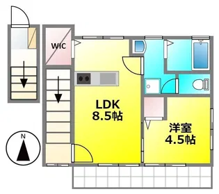 クレール(関野町)【2階】の間取り