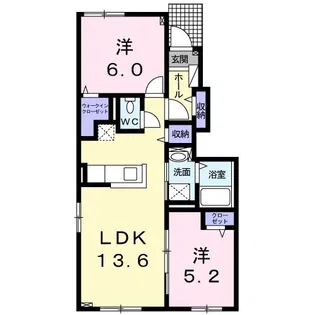 メゾン東陽III【1階】の間取り