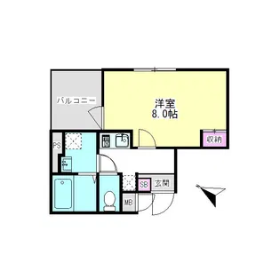 Liace vale 戸越【2階】の間取り