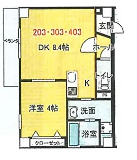 NAMBA STYLE【2階】の間取り