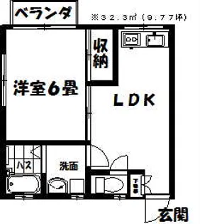 シャローズJr.【2階】の間取り