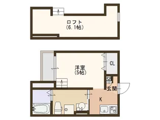 大阪府大阪市住之江区御崎3【アパート】の間取り