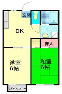 メゾンKAZU【2階】の間取り