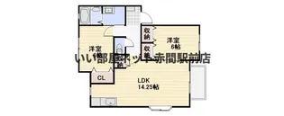 ピュアハイツ2A棟【2階】の間取り