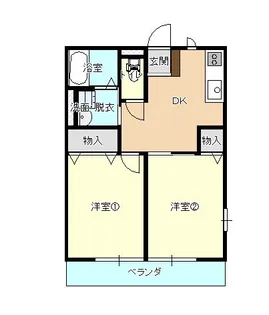 ローレルハイツIV【1階】の間取り