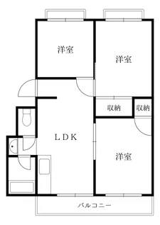 徳島県徳島市住吉5【マンション】の間取り