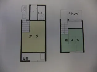 大阪府大阪市生野区桃谷4【一戸建】の間取り