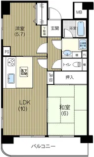 エストルミエール【1階】の間取り
