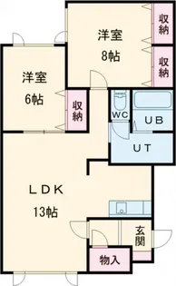 ローダンセA【2階】の間取り