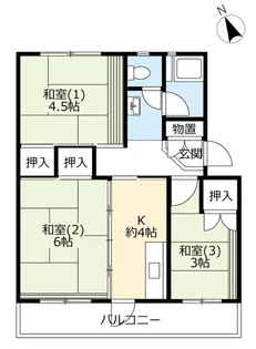 URひよどり台【4階】の間取り