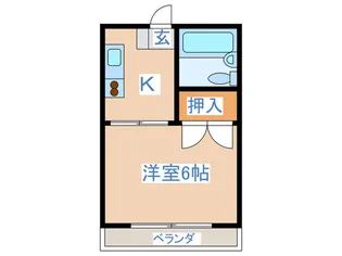 サンライズ北原【2階】の間取り