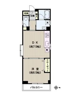 マルニヤビル【5階】の間取り