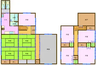三重県四日市市釆女町【一戸建】の間取り