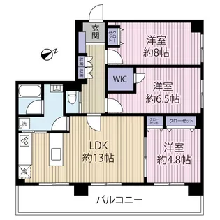 検見川ハウス【2階】の間取り