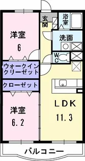 ルーチェ・デル・ソーレ【1階】の間取り