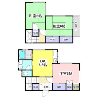 千葉県野田市尾崎【一戸建】の間取り