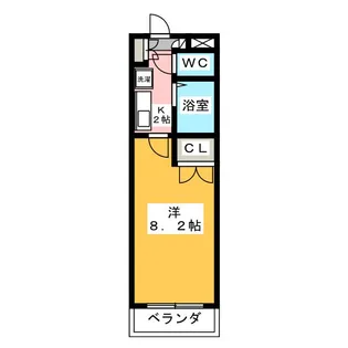 グランジュールMK【2階】の間取り