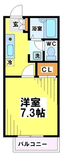 東京都府中市白糸台1【アパート】の間取り