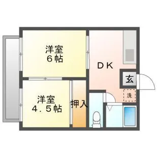 コーポ本郷【2階】の間取り