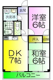 らぽーる1【2階】の間取り
