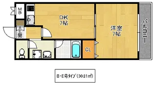 ハイツジョイフル【2階】の間取り