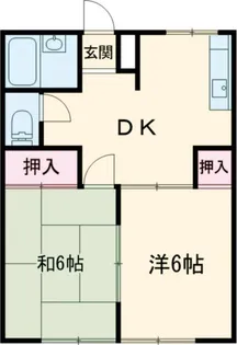 ハイツ武藤【2階】の間取り