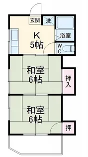 コーポハマY【1階】の間取り