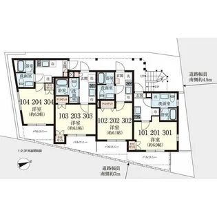 アノンテラス岡上【1階】の間取り