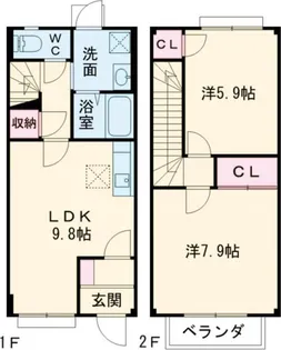 クレストビレッジIIの間取り