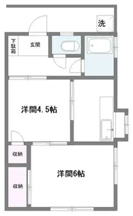 中山ハウス【2階】の間取り