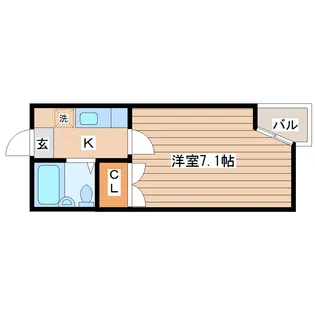 ラフィーヌ旭ヶ丘【2階】の間取り
