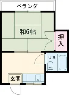 ビューハイツマキウチ【3階】の間取り