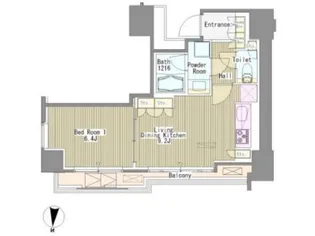 White Tower Hamamatsucho【2階】の間取り