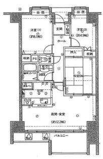 ダイヤモンドスクエアツインタワーズ浜松【8階】の間取り